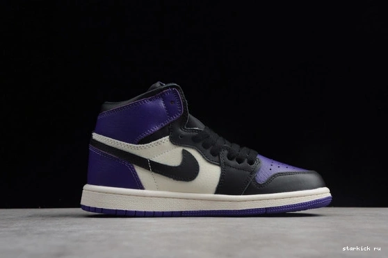 Retro Kid Jordan 'Court  1 OG Air Kids 555088-501 Purple' High 555088-501 0418